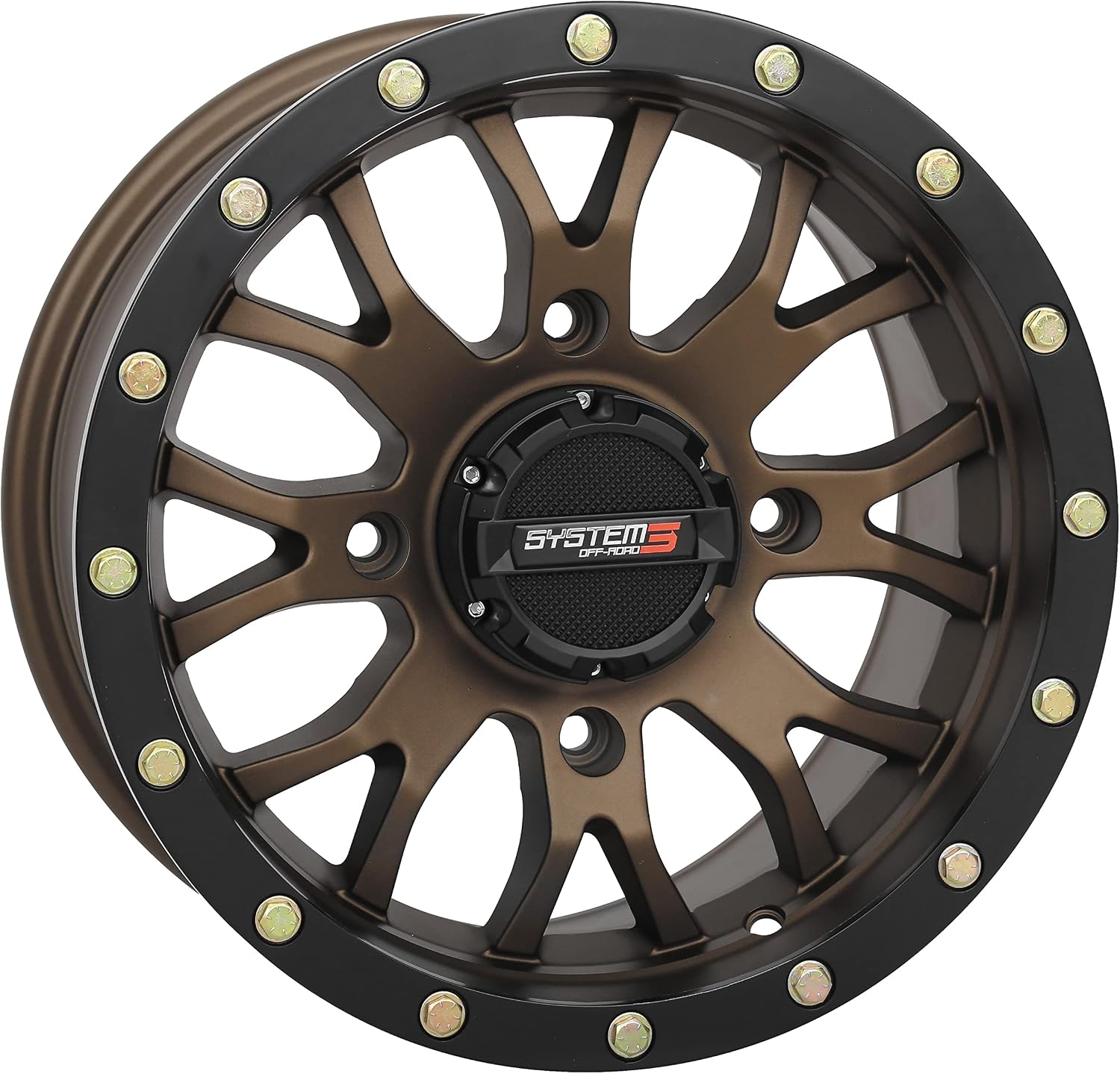 System 3 ST-3 14x7 ATV/UTV Wheel - Bronze (4/156) 5+2 [14S3-1256]