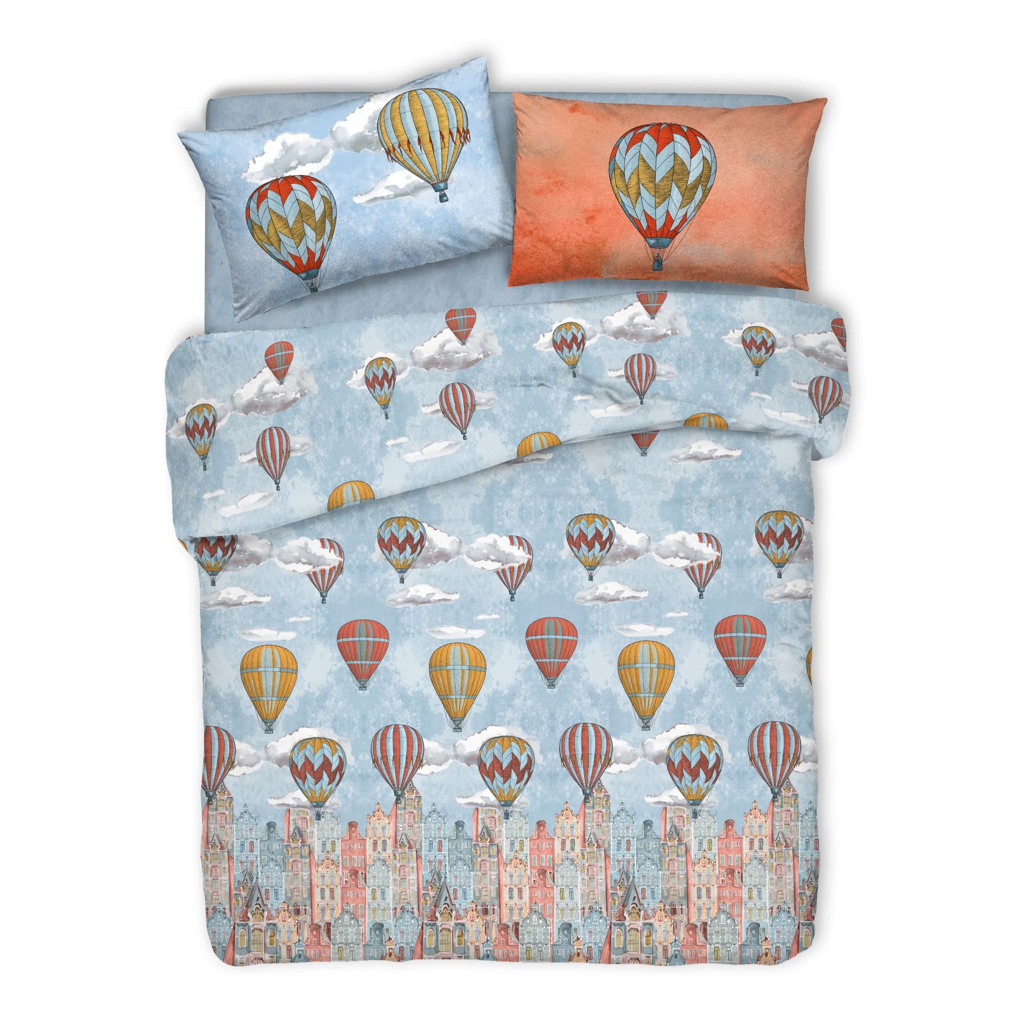 Housse de couette 250 x 200 cm motif Voler pour une chambre apaisante