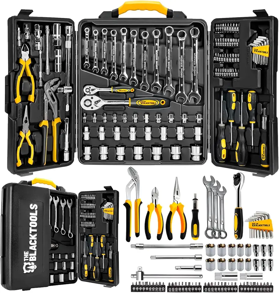 Caixa de Ferramentas TTK110 The Black Tools – Jogo Completo 110 Peças Profissional em Aço Cromo-Vanádio com Maleta