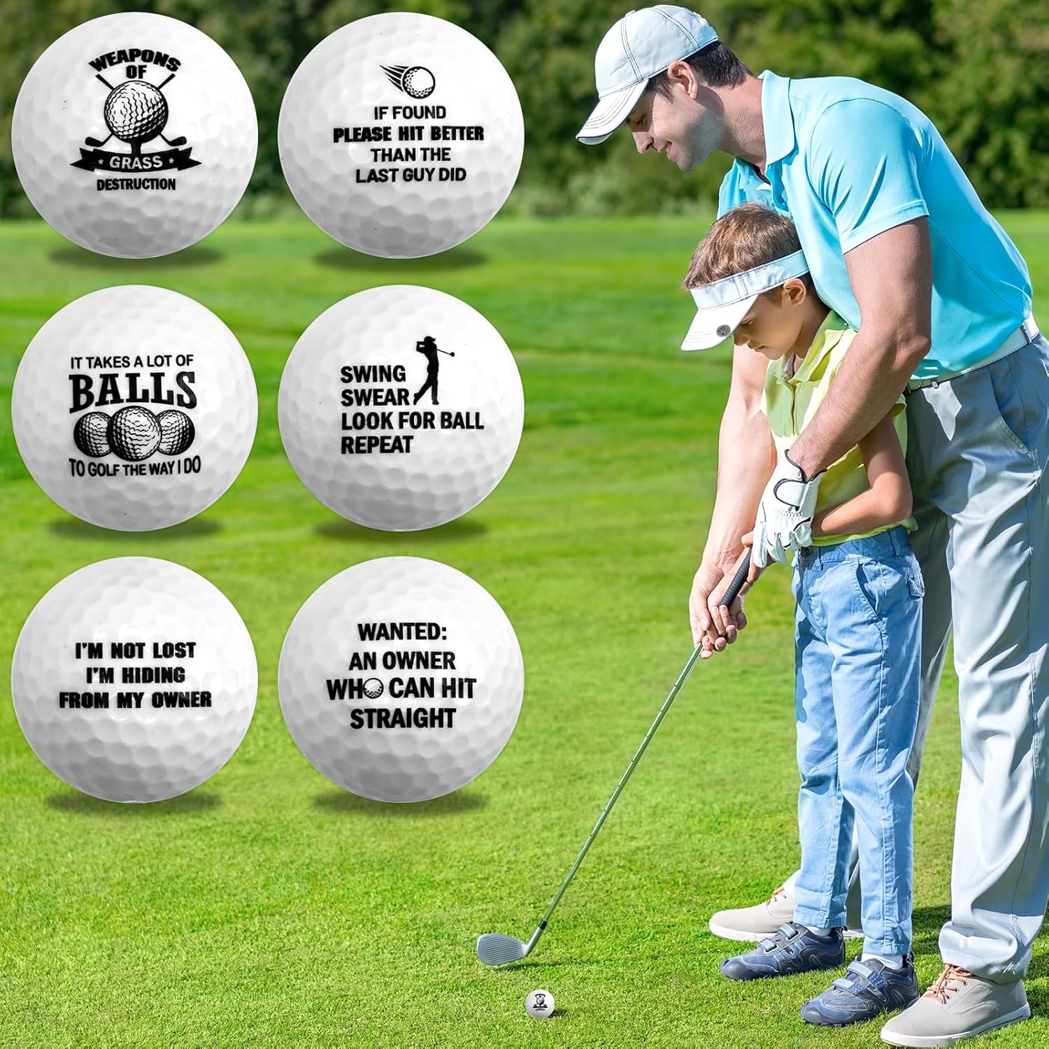 Fancy Land Funny Golf Ball Gift for Dad Golfers Grandfather Birthday Christmas Bulk Funny Gifts - Image 5