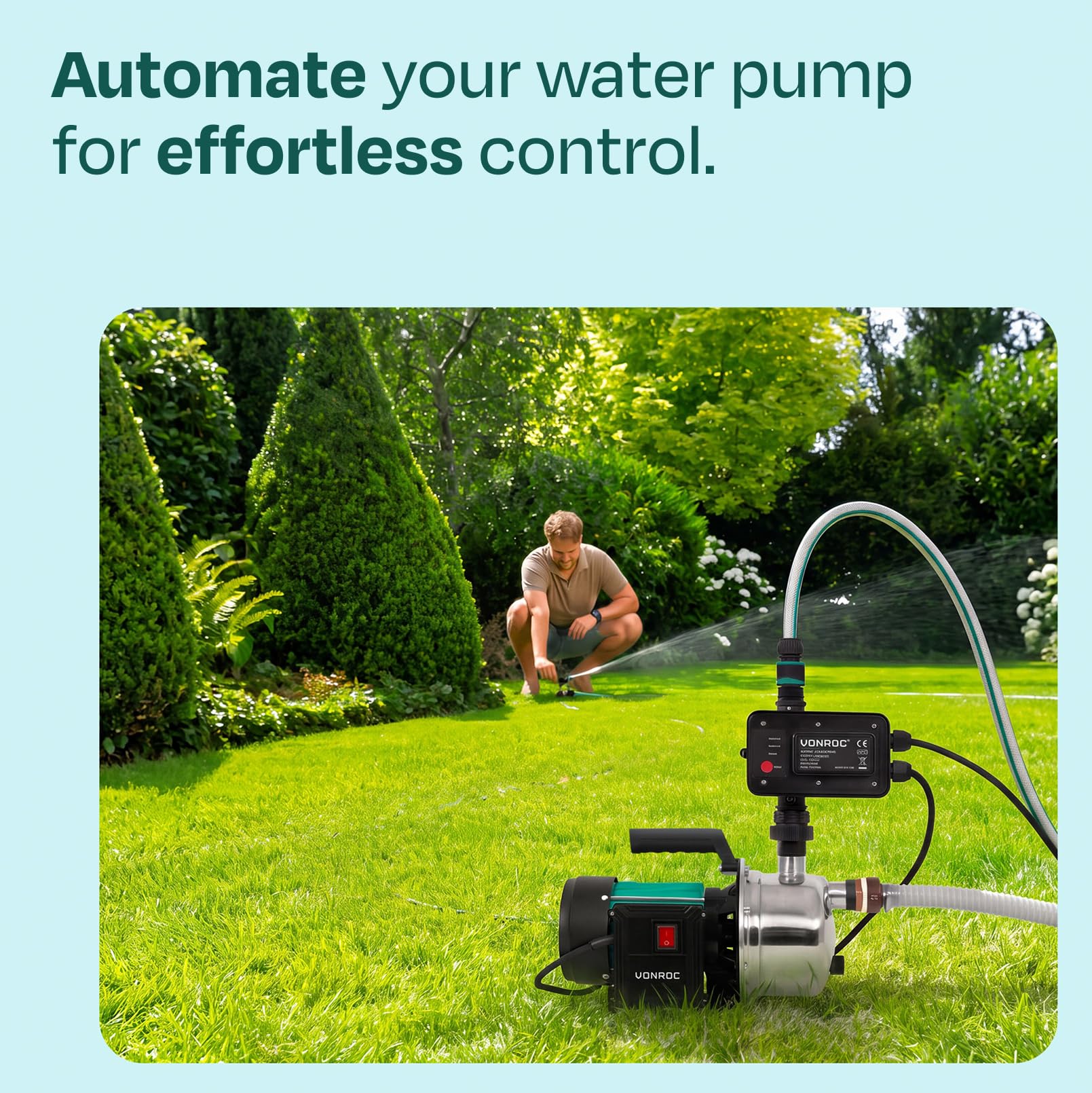 VONROC Pressostato Automatico per Pompa Acqua –
