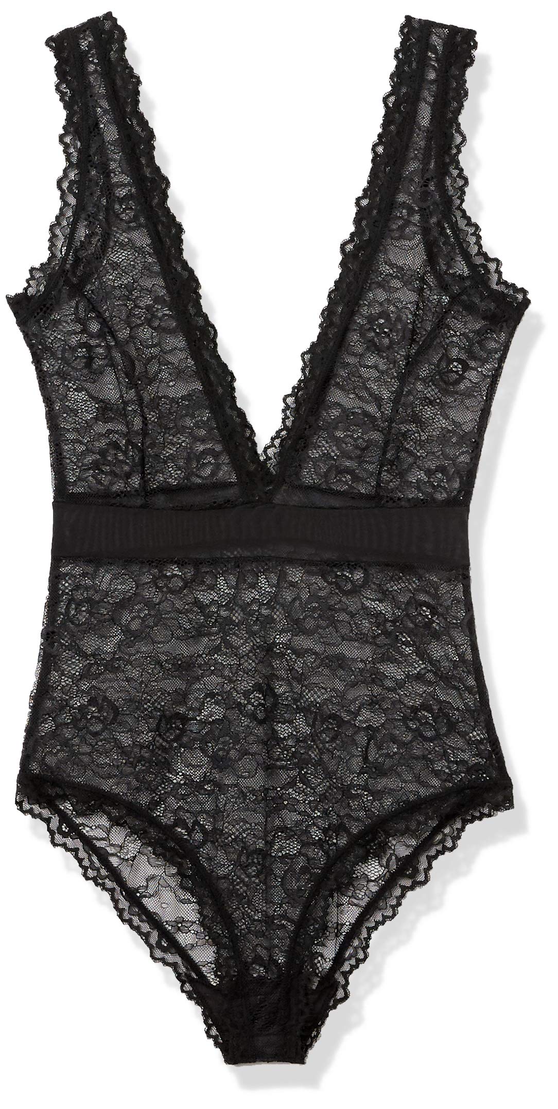 Amazon Brand - Mae Women's Eyelash Lace Bodysuit