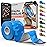 Kinesiology Tape-Incredible Support for Athletic Sports and Recovery+Free Taping Guide-Uncut 2 inch 16.4 feet Roll (Blue Camo + Free Taping Guide, Pack of 1)