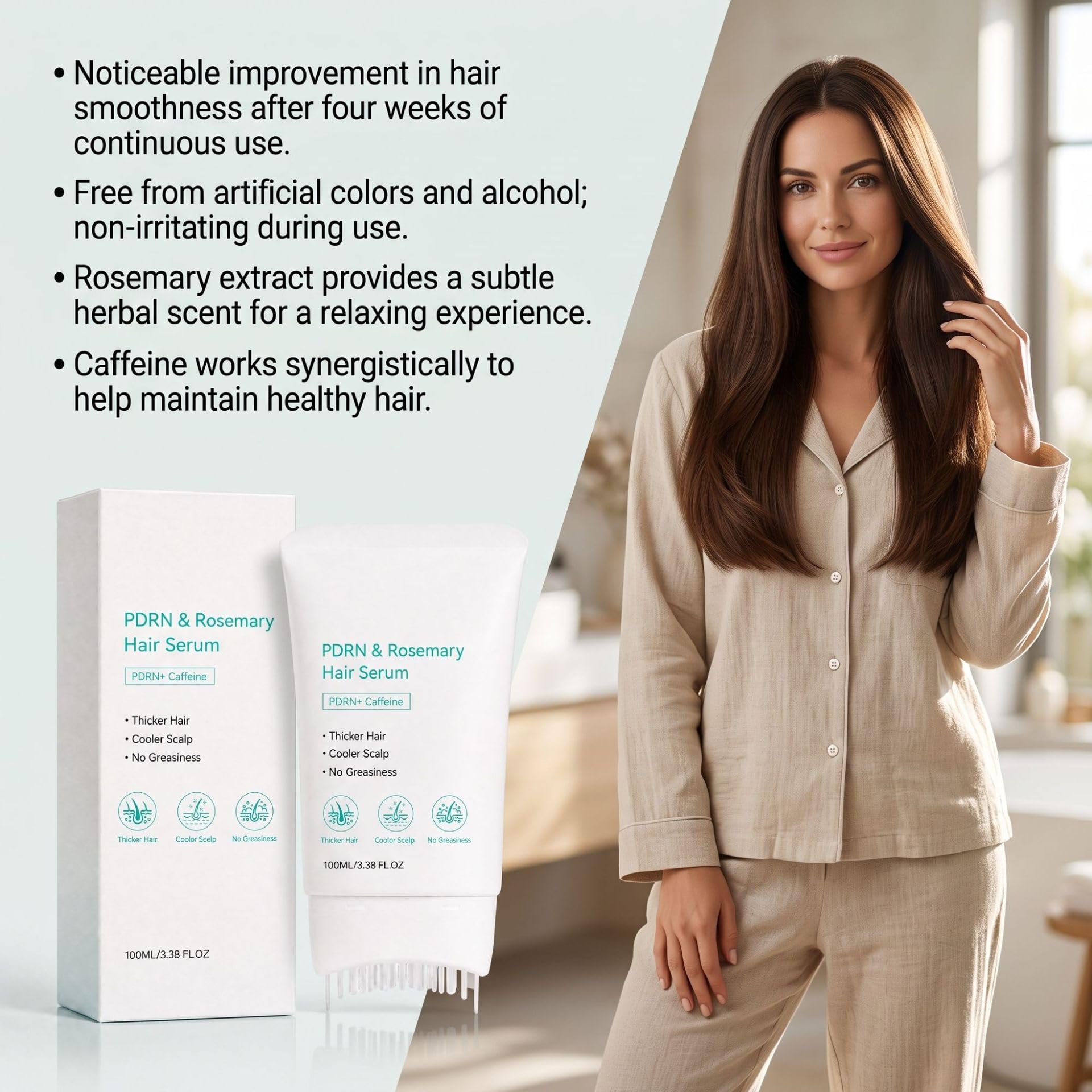 Haarserum, Haarserum mit integrierter Applikatorbürste