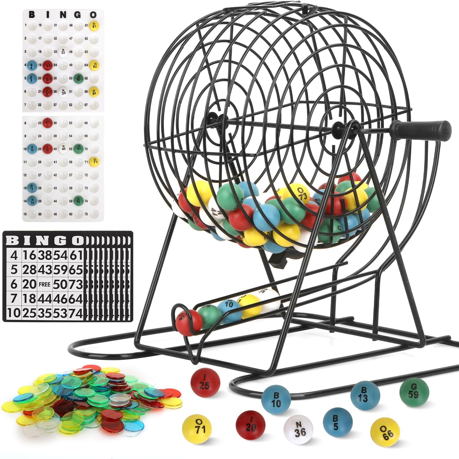 URbazaar 11.8' Complete BINGO Game Manual Bingo Game Machine, Complete Bingo Games Set