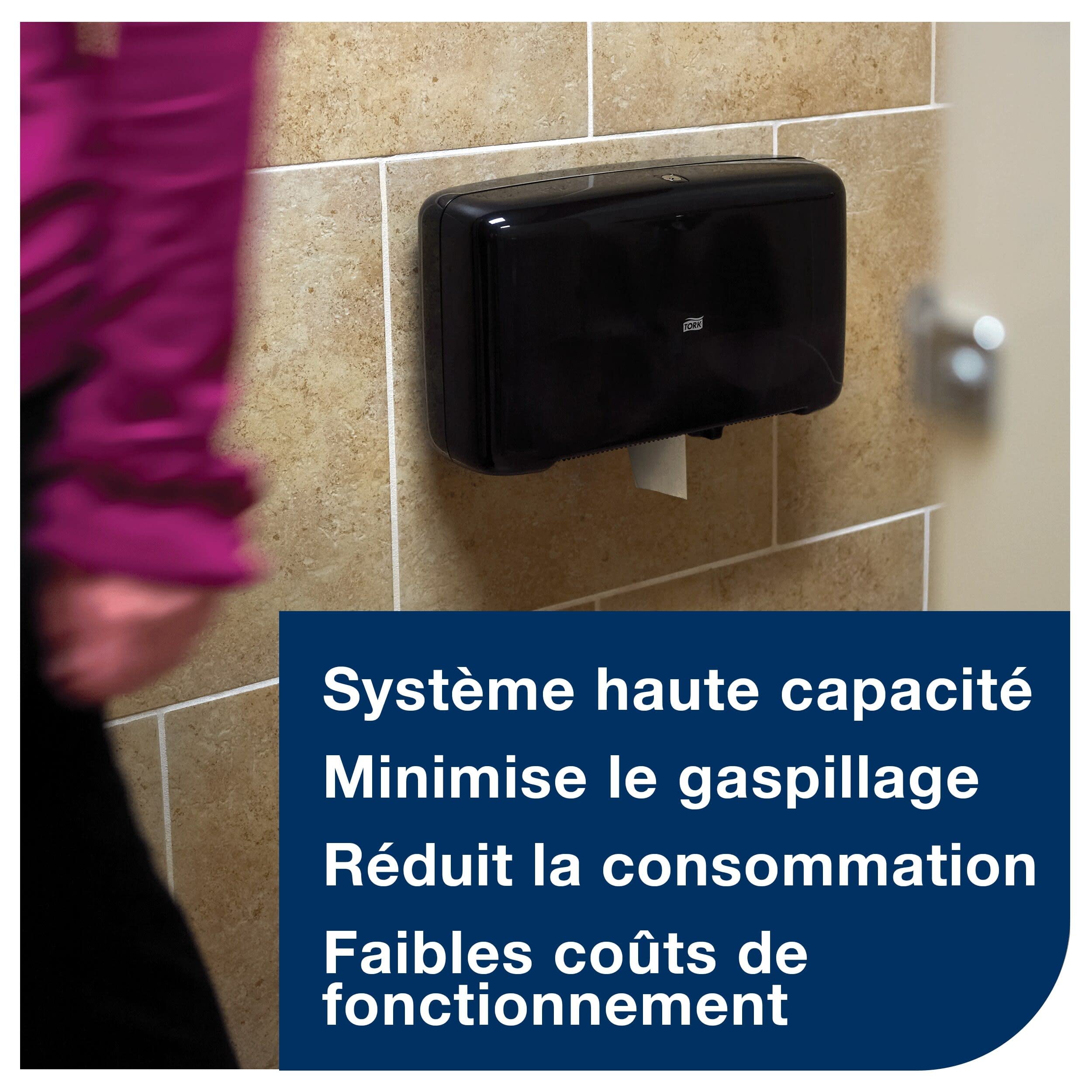 Tork Mini rouleau de papier toilette jumbo naturel T2, Advanced, 2 plis, 12 x 170 m, 120377