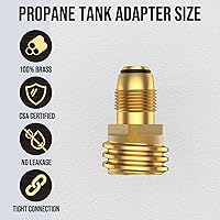Vista 5 de 1pcs POL to QCC1 Propane Tank Adapter, Old to New Propane Adapter Fitting, 5-100LB Propane Tank Adapter Converts POL LP Tank Service to QCC1/Type1