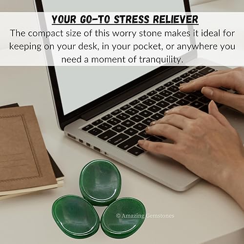 Vista 148 de Cristales de piedra de preocupación de cuarzo rosa y piedras curativas, piedras de preocupación para regalos de alivio del estrés, cristal de piedra