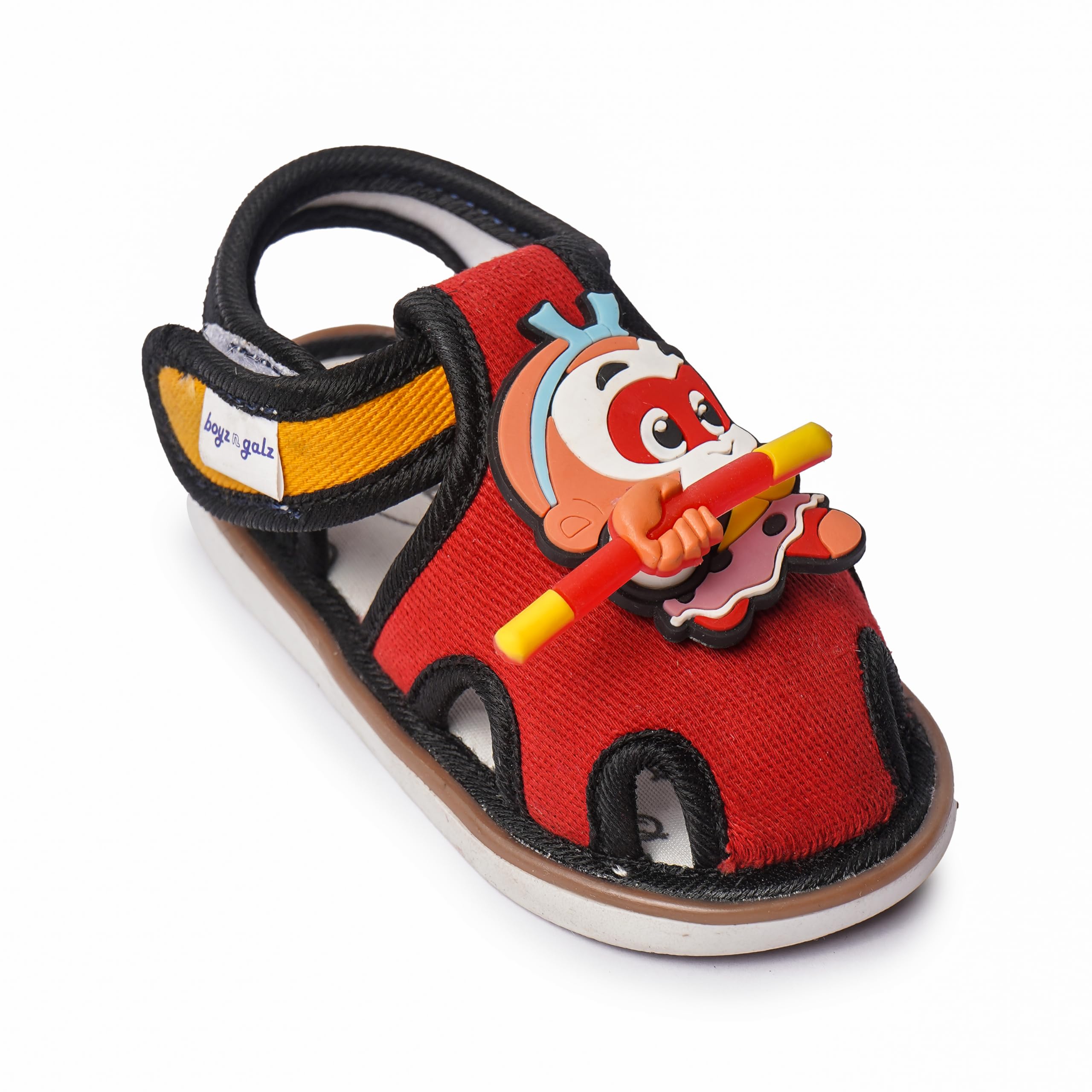 Chu Chu Sound Sandals for Baby Boy & Girls | Soft Sole Anti-Slip Toddler Sandals | Lightweight Open Toe Summer Footwear with Velcro Closure | Comfortable Kids Shoes (6–36 Months)-image-42