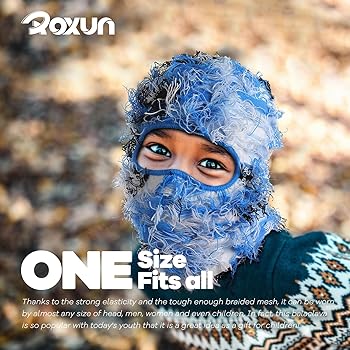 ROXUN Distressed Balaclava Ski Mask, Shiesty Yeat Airsoft