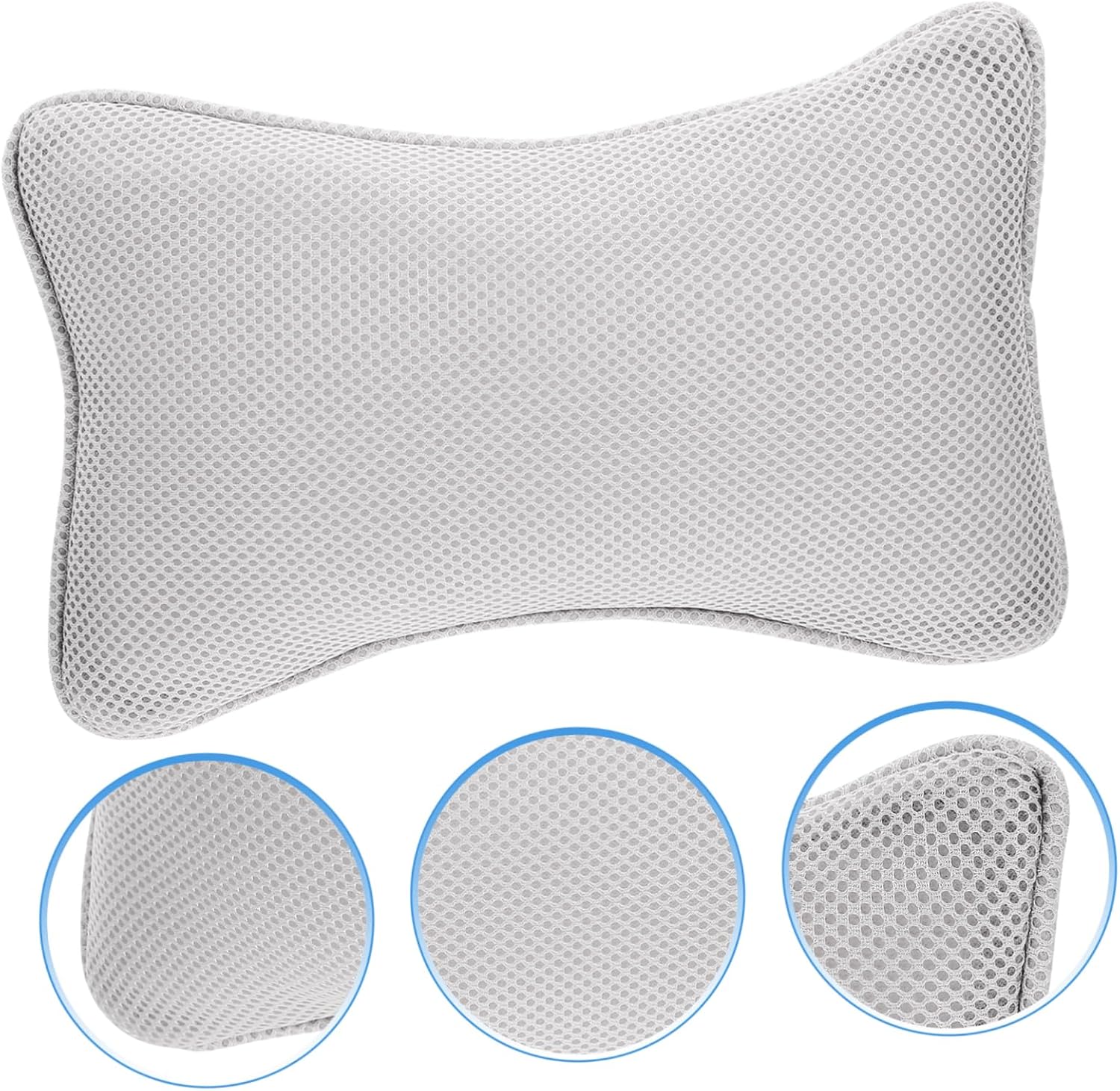 NOLITOY 3 Pcs Comfortable Bathtub Pillow Neck Pillow with Suction Cups for Bath Tub