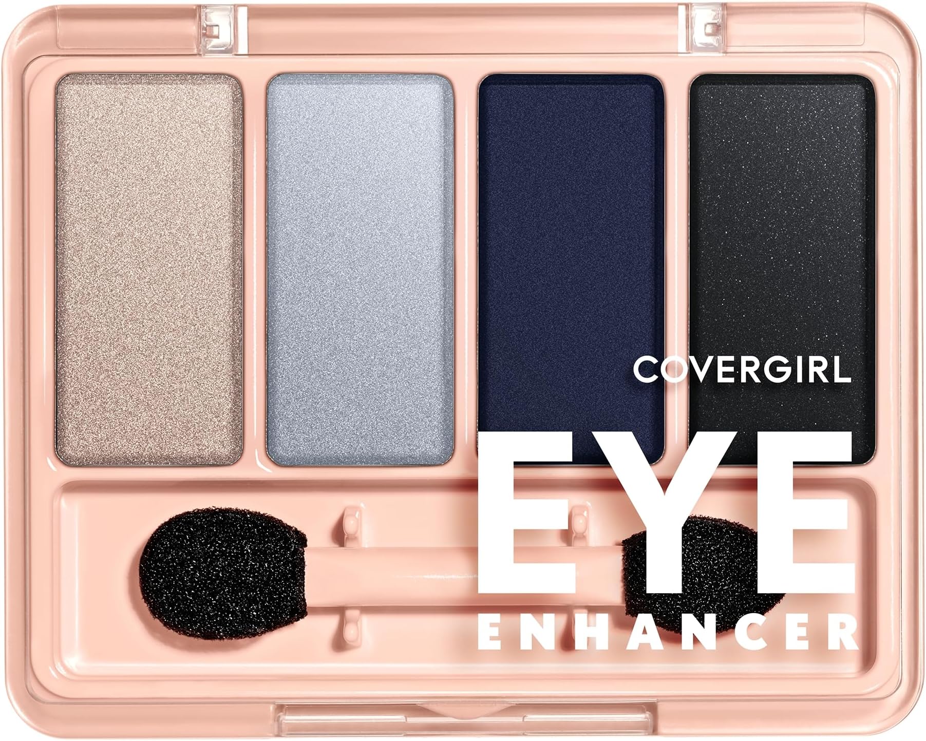 Covergirl Eye Enhancer, Night Sky, Eyeshadow Quad, Easy to Wear, Clean & Vegan, Talc-Free, Matte & Shimmer Finishes, Smudge-Proof, 0.19oz