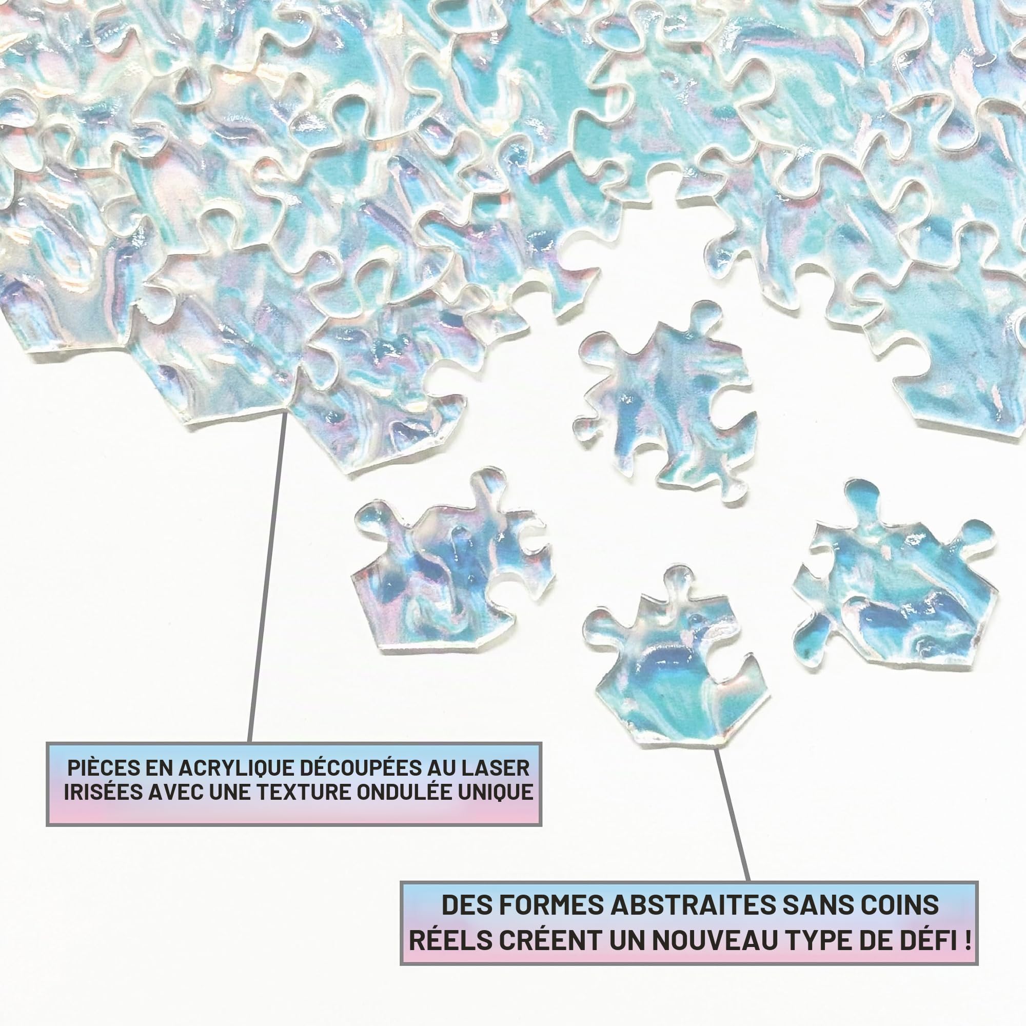 CM Originals The Clearly Impossible Crystal Edition Puzzle Amusant Difficile de 100, 200, 500, 1 000 pièces pour Adultes