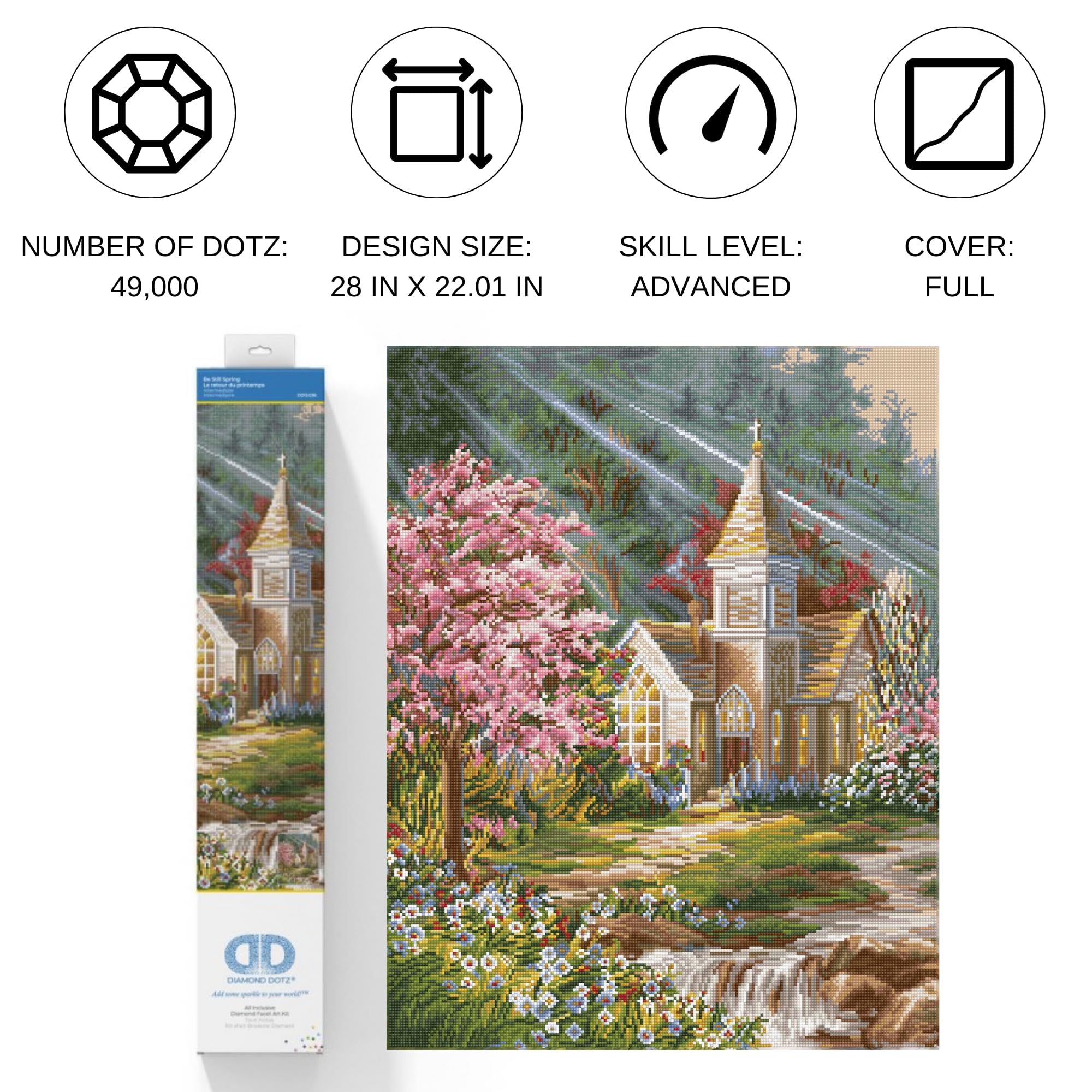 Amazon.com: DIAMOND DOTZ Be Still Spring Diamond Painting Kits for