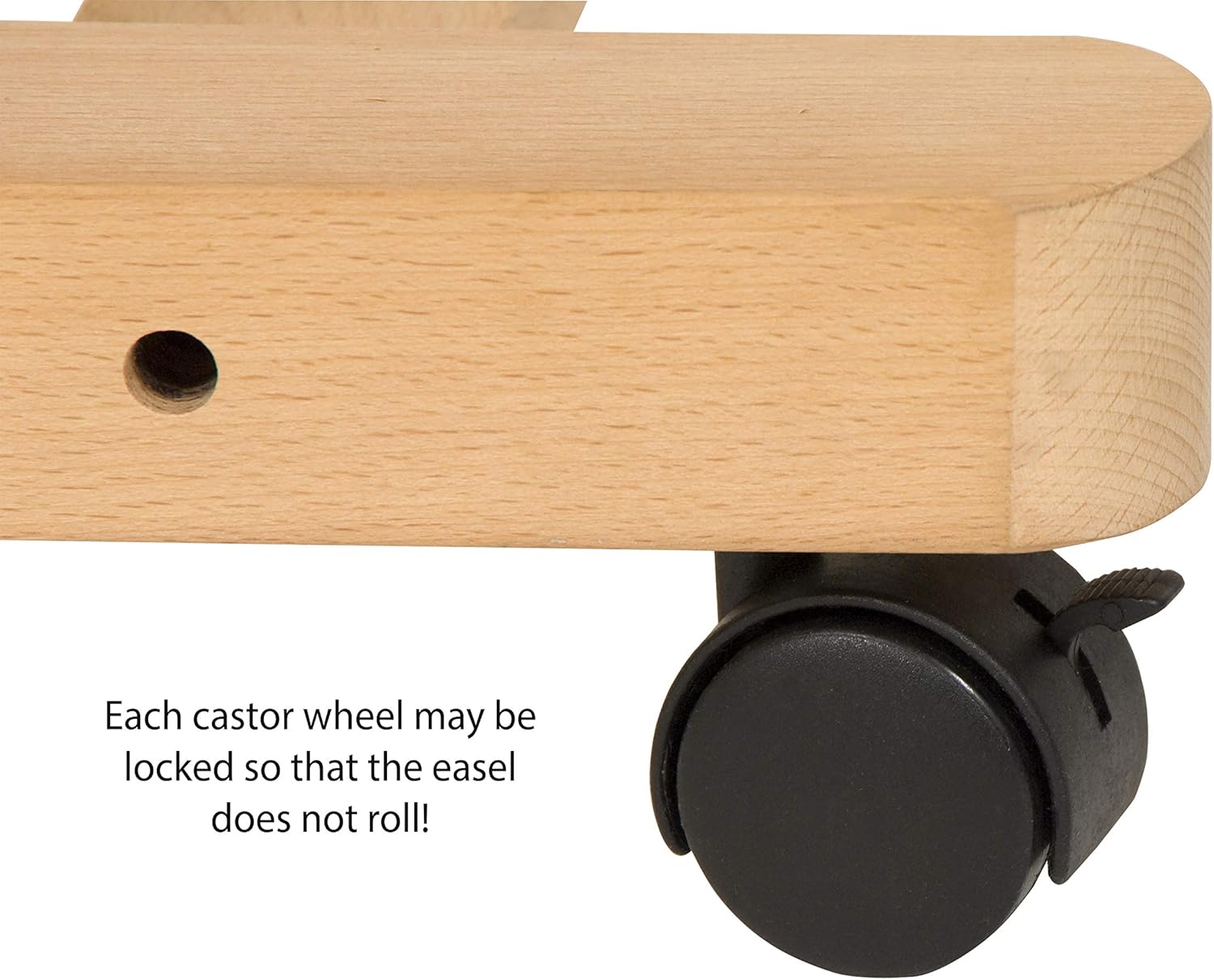 Creative Mark Saint Remy H Frame Artist Easel - Durable Lightweight Art Easel with Adjustable Angle and Wheel for Drawing and Painting - Oiled Beechwood Finish - Ideal for Artist