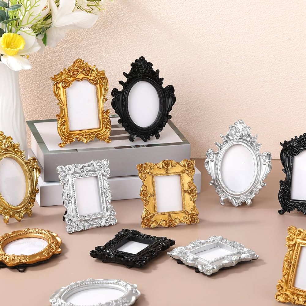 【みぃー❤️】フォトフレーム　アンティークバニラ　ミックス　2点セット みぃー❤️】フォトフレーム アンティークバニラ ミックス 2点