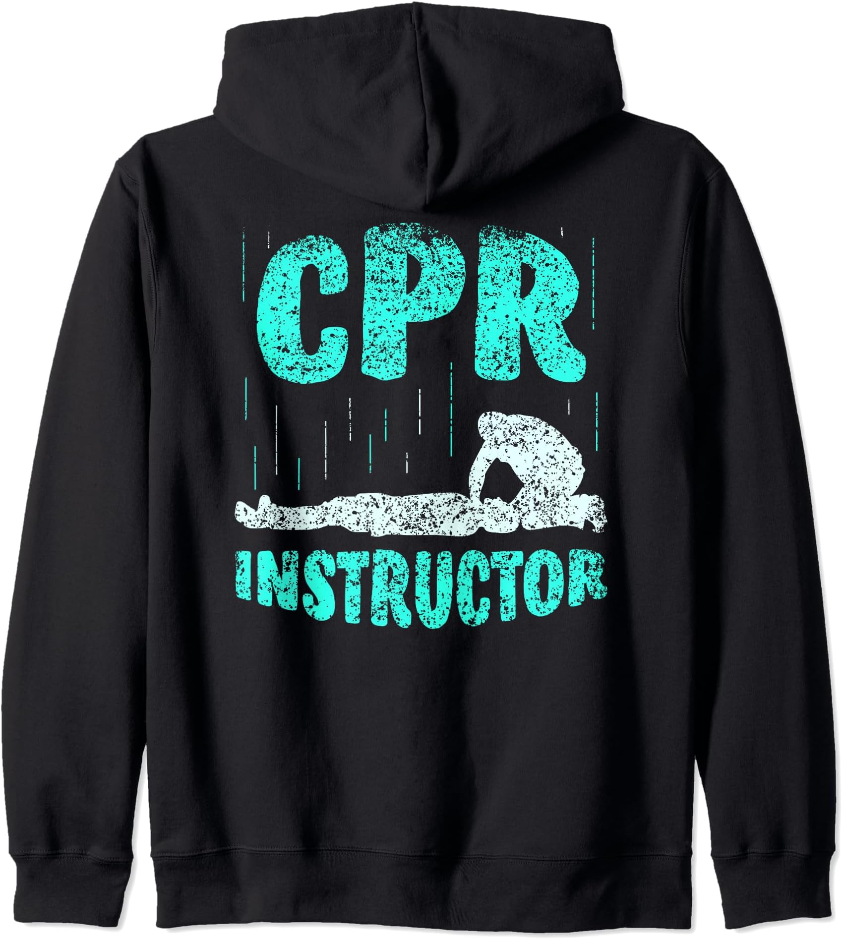 Cpr Instructor Emergency Care Coach First Aid Course Zip Hoodie