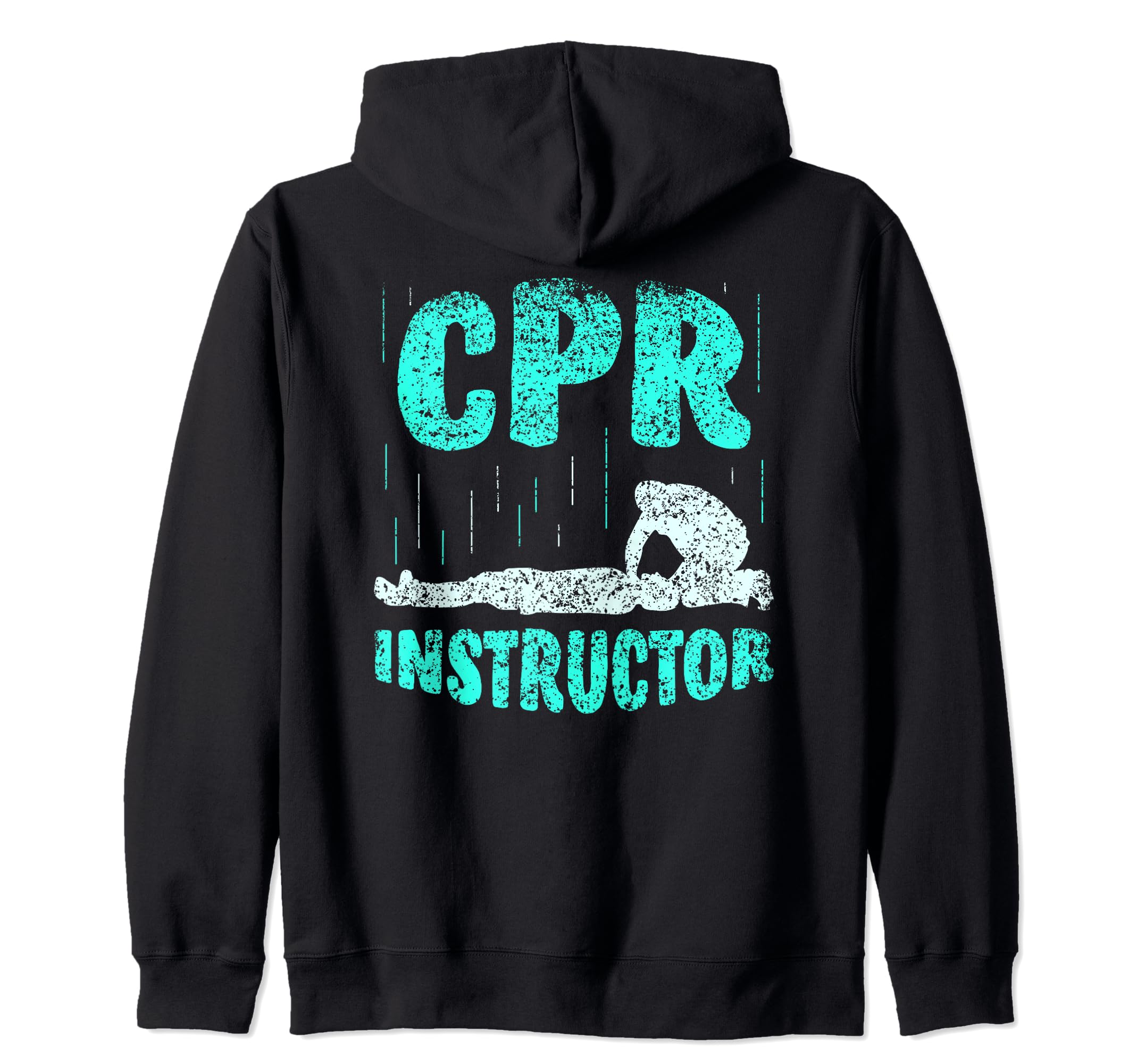 Cpr Instructor Emergency Care Coach First Aid Course Zip Hoodie