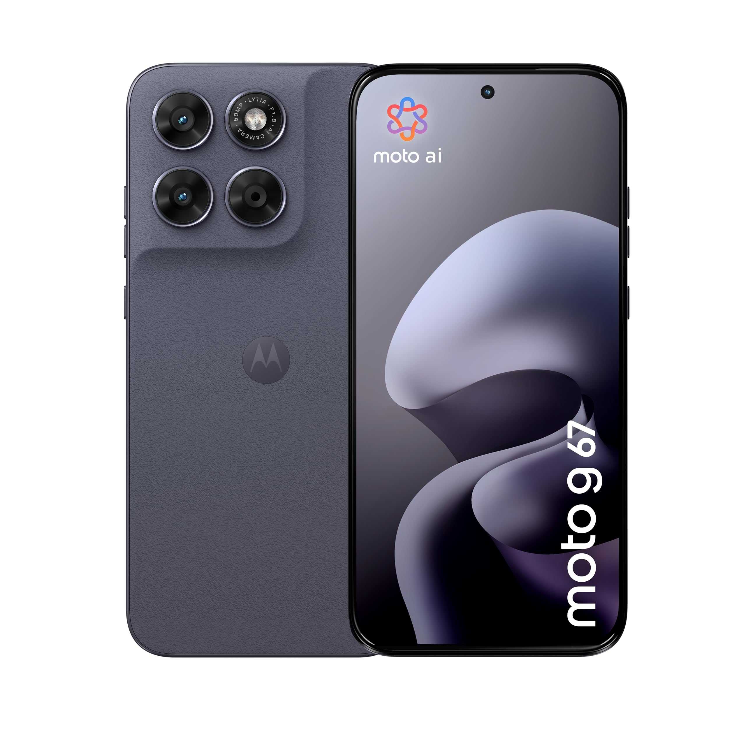 Motorola moto g67 (8/256GB, Fotocamera 50MP+8MP+flicker sensor, Display 6.78" Extreme AMOLED 120Hz, 5100mAh, MediaTek Dimensity 6300, Android 16), PANTONE Artic Seal