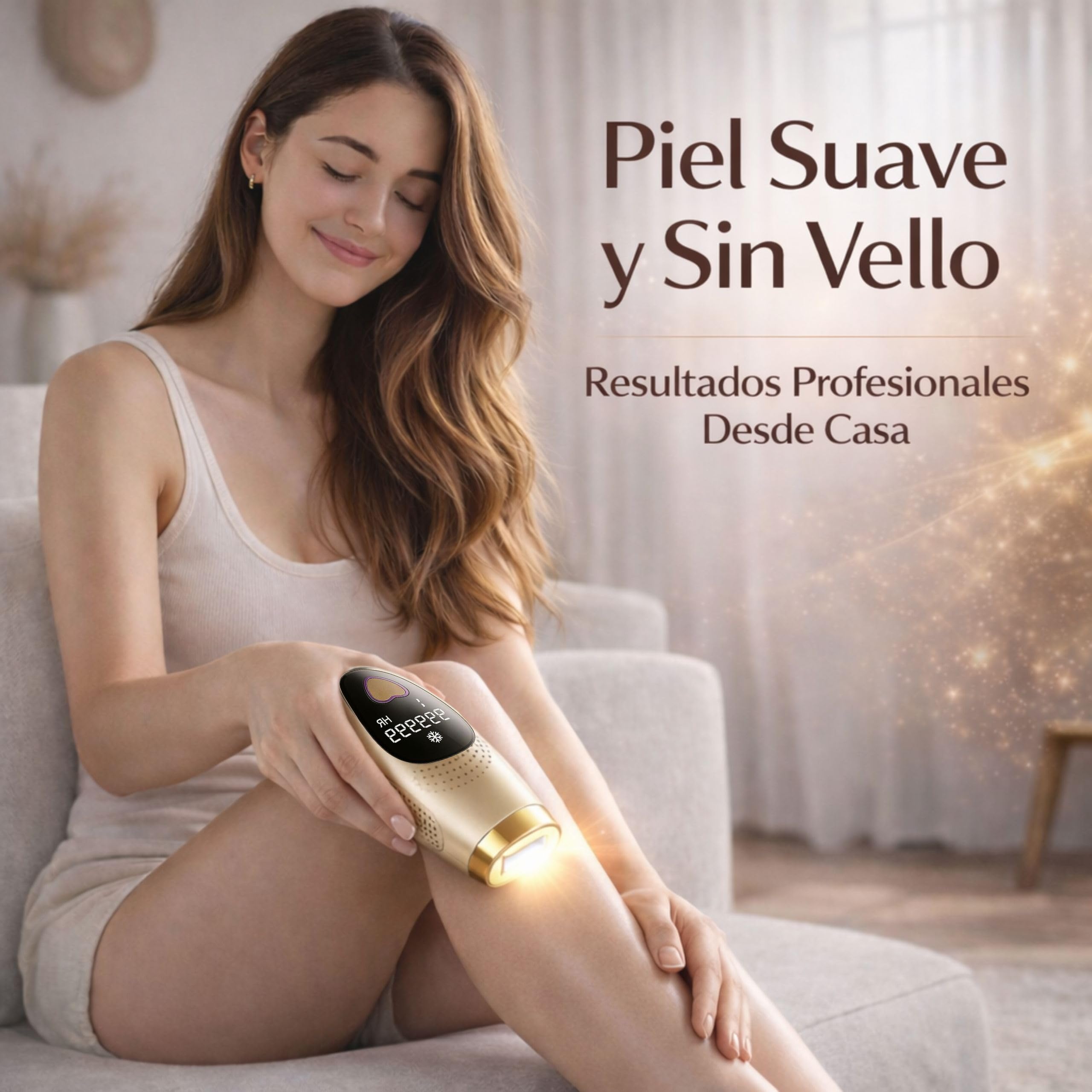 Depiladora laser mujer y hombre – 999999 flashes luz pulsada ipl - pantalla lcd -elimina el vello sin dolor - 9 niveles energia - 3 modos HR SC RA con refrigeracion - facial y corporal