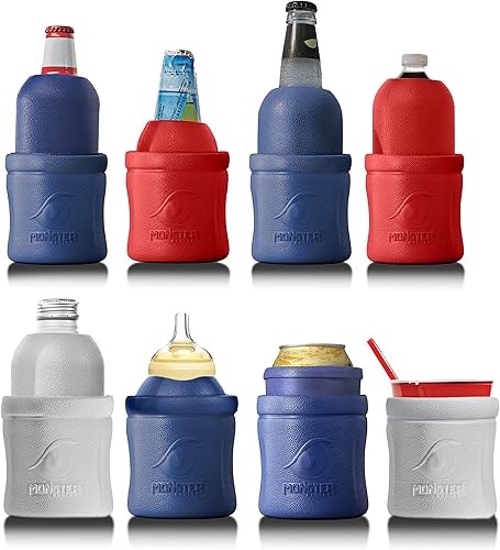Miniatura 4 de Enfriador de latasbotellas 3 en 1 solo ligero y ajustable, indestructible, se adapta a formas y tamaños de botellas impares, para seltzer duro