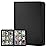 Trading Card Binder 9 Pocket, GERMUN PU Cover Card Binder for 360 Cards, Premium Trading Card Holder Folders, Double Sided Pocket Card Album for MTG, TCG (Carbon Black)