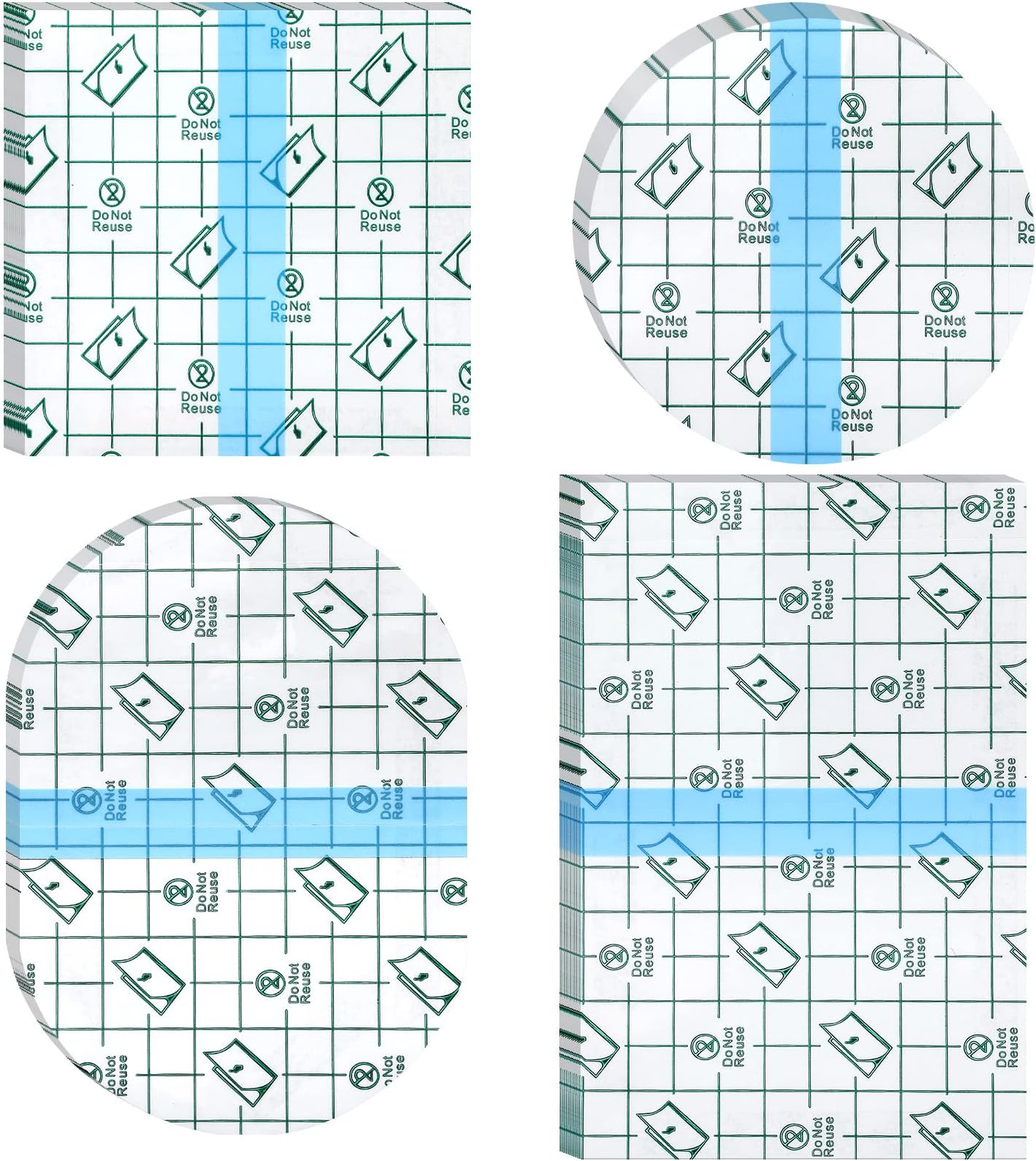 Nuanchu 48 Pieces Transparent Adhesive Bandage Waterproof Adhesive Skin Dressing Tape Transparent Film Dressing Bandages Clear Cover up Tape Retention Waterproof Cover for Swimming