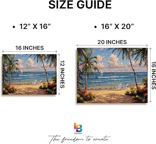 Miniatura 5 de Ledgebay Kit de pintura por números DIY para adultos en lienzo enmarcado kit de pintura por números para principiantes a avanzados, los kits