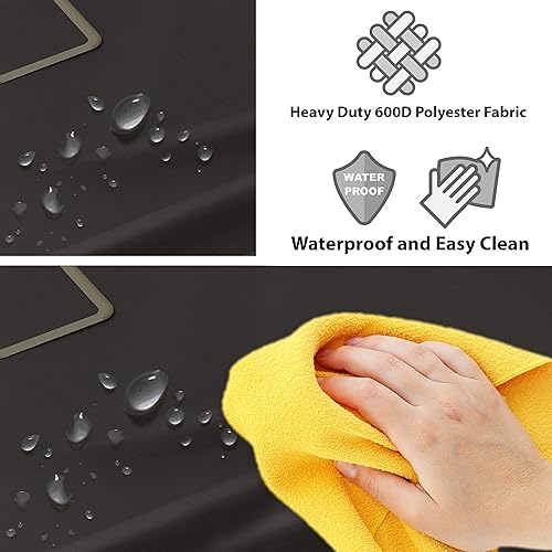 Vista 22 de Simple Houseware Carro rodante clasificador de ropa resistente de 4 bolsas, plata/surtido