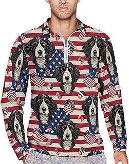 CFZZNYESQF Men's Casual Soft Polo Shirt Mock Neck Sweatshirt Long Sleeve Pullover Quarter Zip Sweatshirts