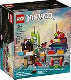 NINJAGO Micro City Markets Building Set 40706, Collectible Market Model, 365 Pieces, Ages 10+