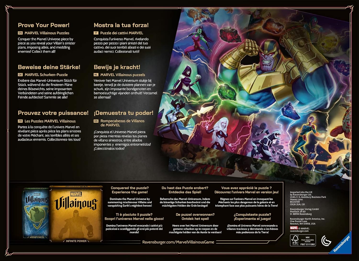 Ravensburger Marvel Villainous: Taskmaster 1000 Piece Jigsaw Puzzle for Adults - 16905 - Every Piece is Unique, Softclick Technology Means Pieces Fit Together Perfectly