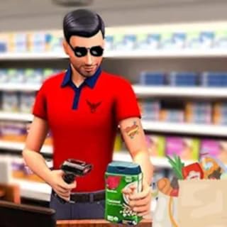 Supermarket Food Shopping Checkout
