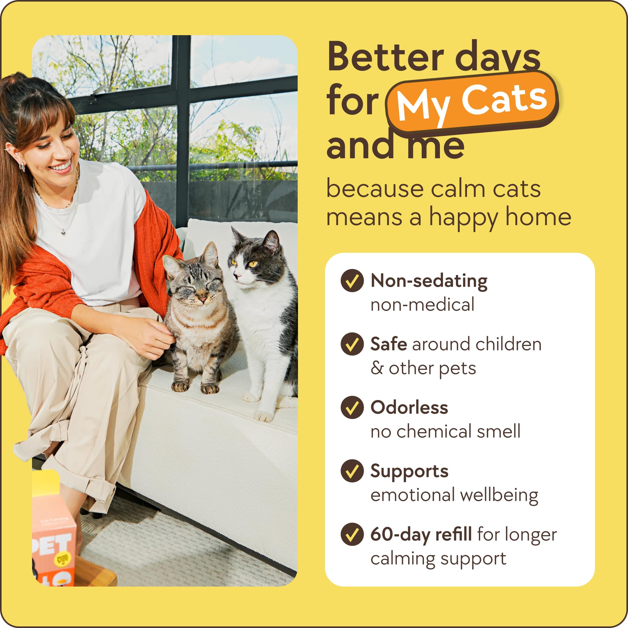 TherapetMD 60-Day Cat Calming Diffuser - Cat Pheromone Diffuser for Stress, Pee Spraying, Cat Fighting, Aggression, Excessive Meowing & Scratching - 60-Day Refill Included - Packaging May Vary - image 7