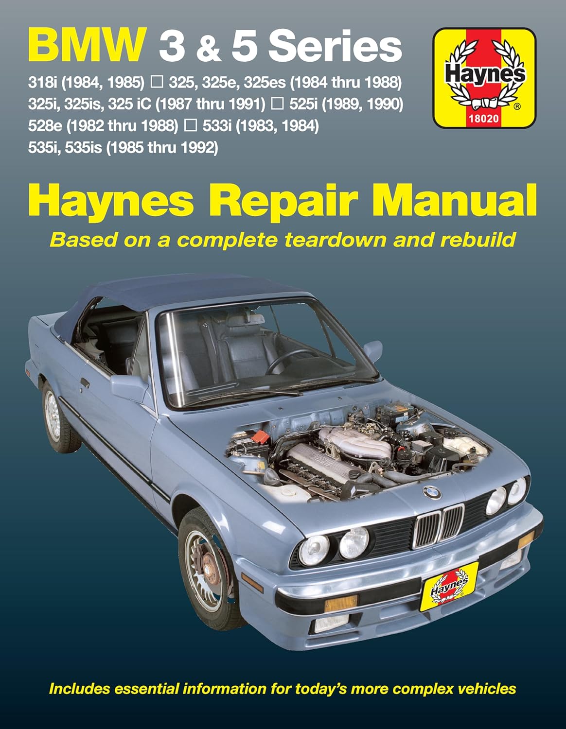 BMW 3 & 5 Series (82-92) Haynes Repair Manual (Does not include ...