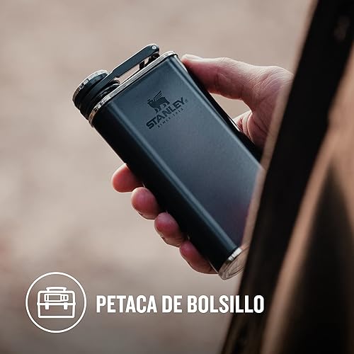 Miniatura 3 de Stanley Frasco clásico de boca ancha de 0.23L8 onzas, negro mate con tapa que nunca se pierde, frasco de boca ancha de acero inoxidable para