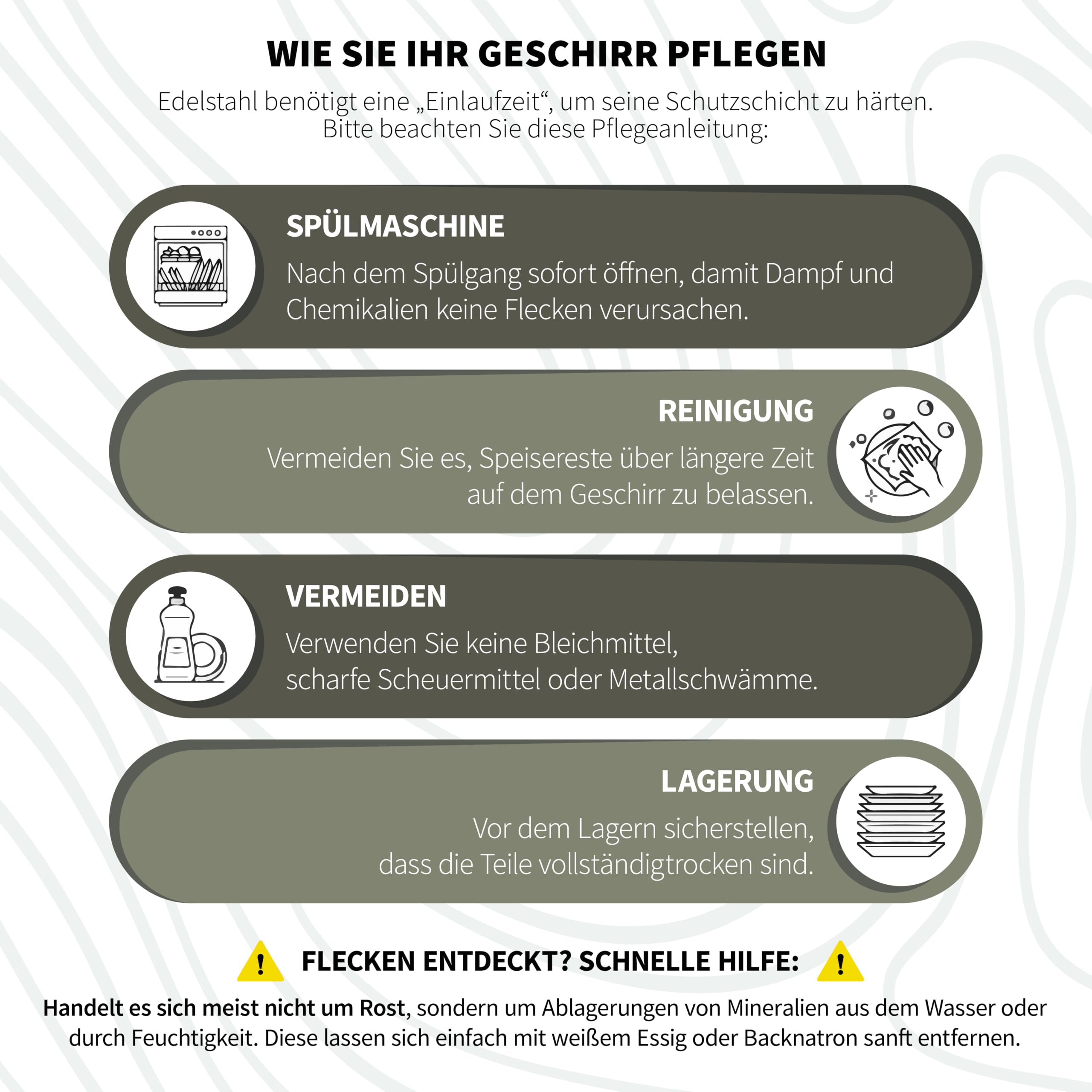 Camping Geschirr Set für 4 Personen – Besteckset mit Edelstahltellern, Gabeln, Messern und Löffeln – Tragbares Besteck für Outdoor, Picknick, Wohnmobil und Grillen. [23-teilig/Inkl. 4 Teelöffel]
