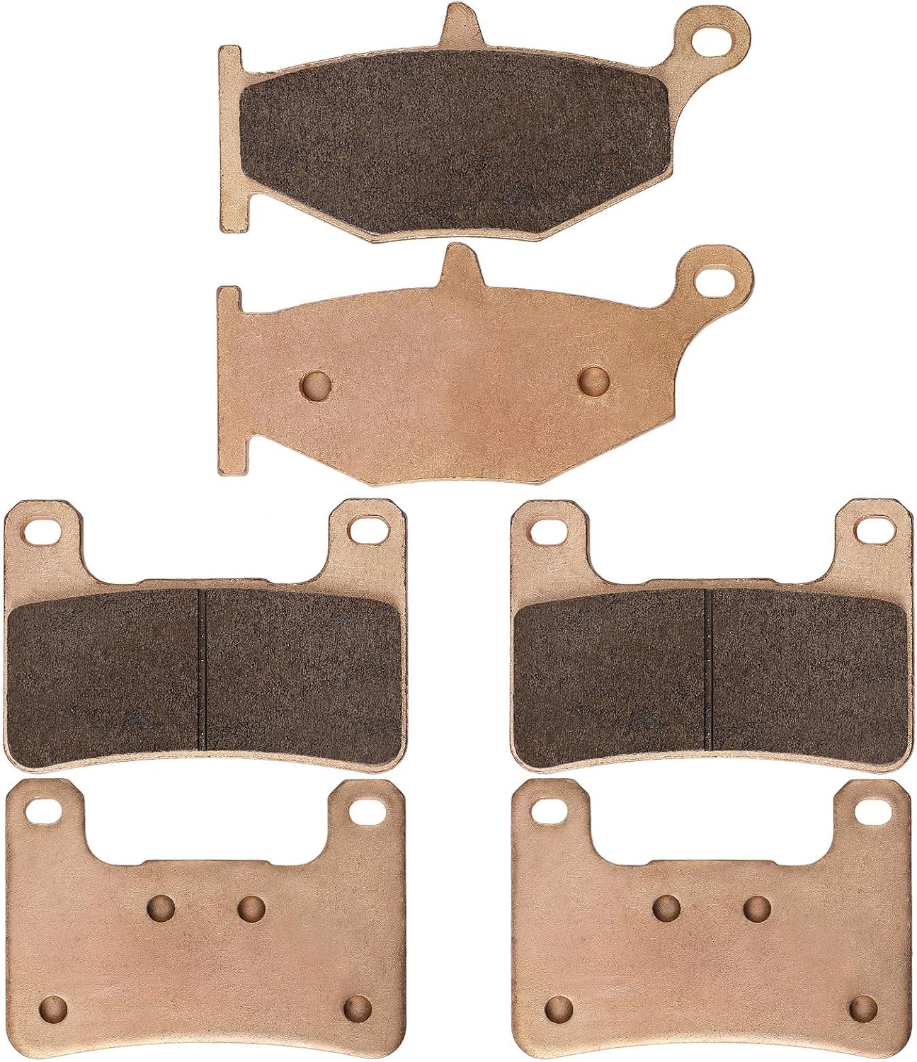 Sintered Brake Pads Compatible with Suzuki GSXR 600 GSXR600 2006-2010 / GSXR 750 GSXR750 2006-2010 / GSXR 1000 GSXR1000 2007-2008 / GSX 1300 R GSX1300R Hayabusa 2008-2012, Front and Rear