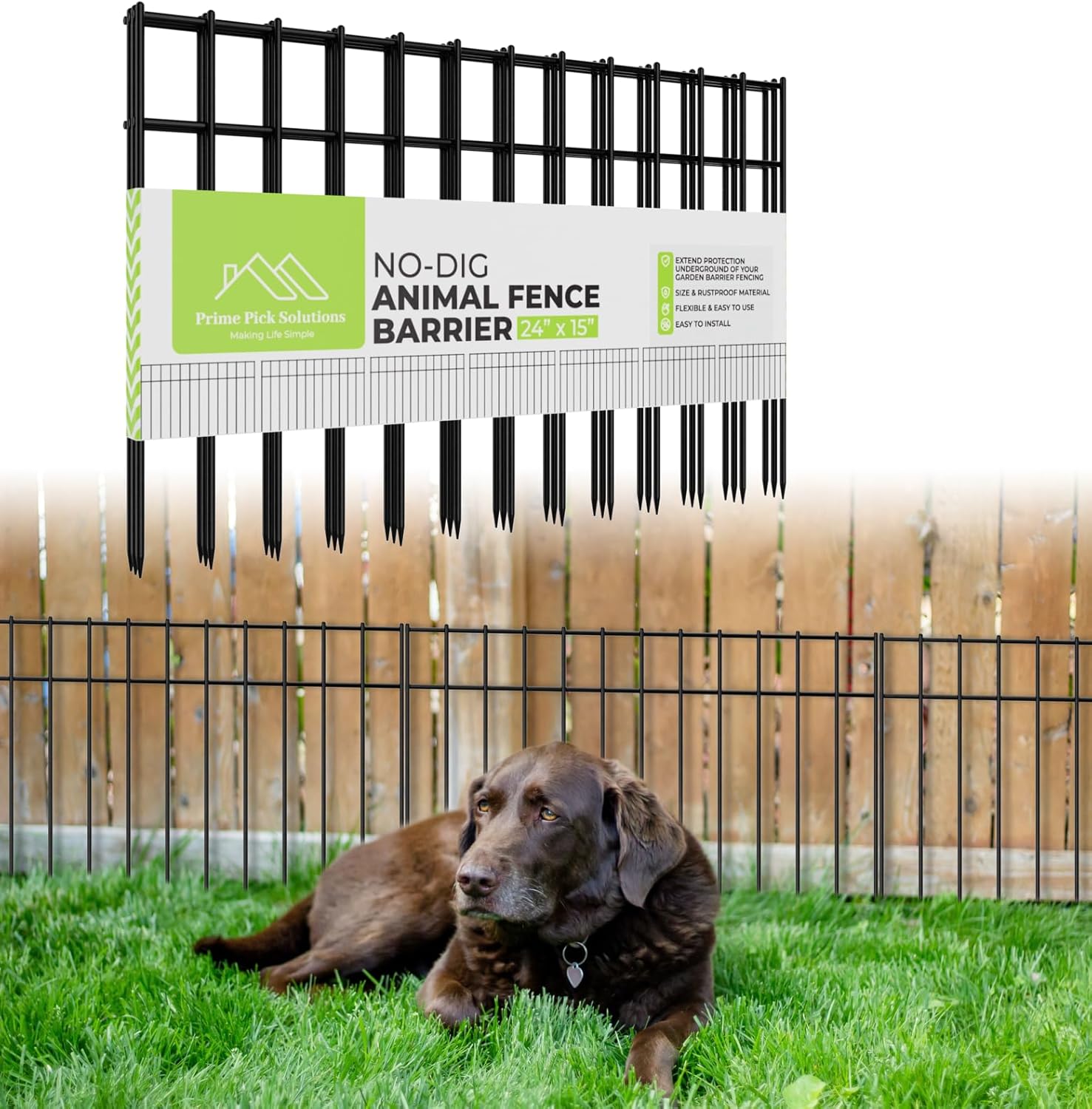 Dog Digging Fence Barrier Anti Dig Fence Barrier 5 Pack