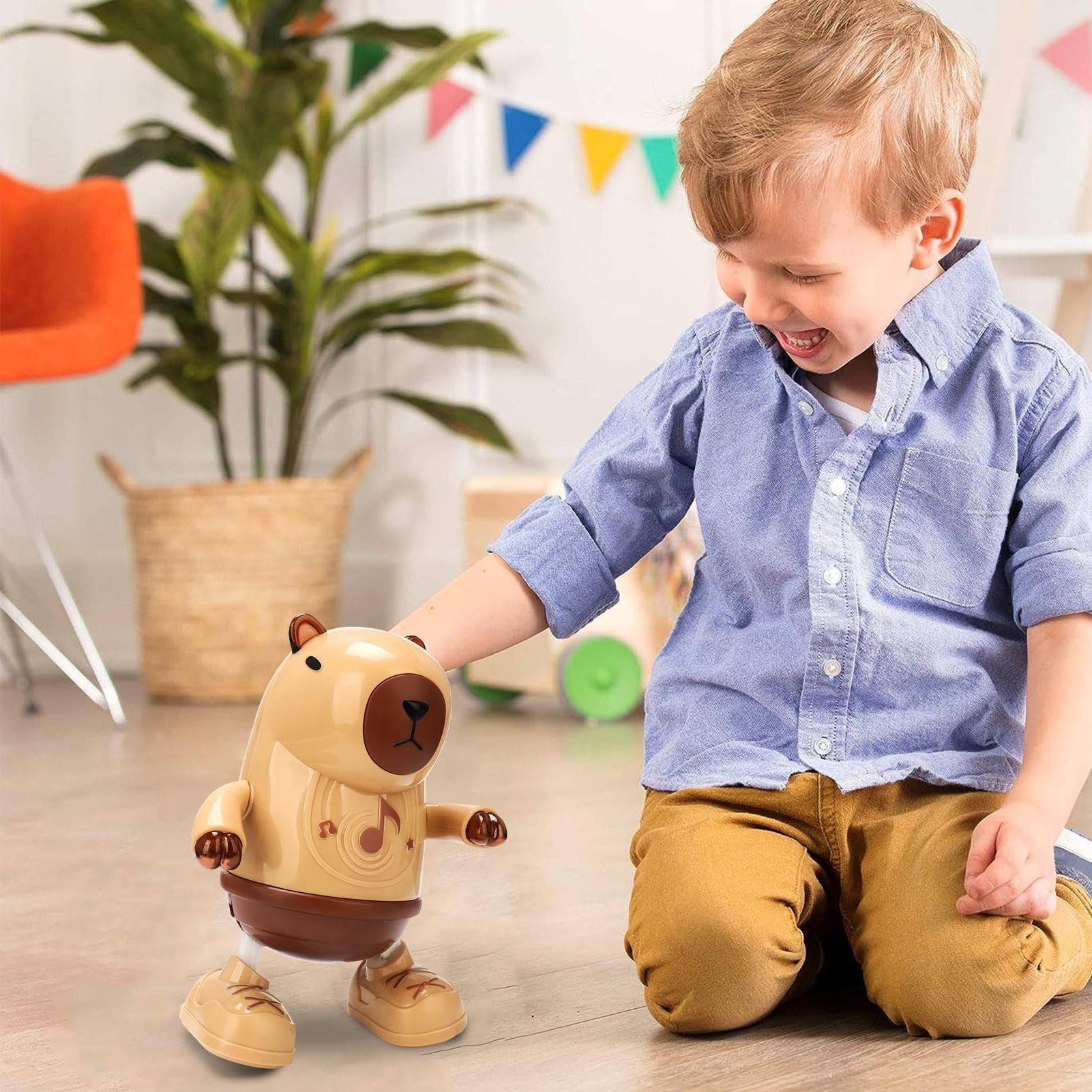 Jouet Musical Capybara Dansant – Avec Lumières Et Sons – Pour Enfants – Cadeau Amusant Pâques, Anniversaire - 6