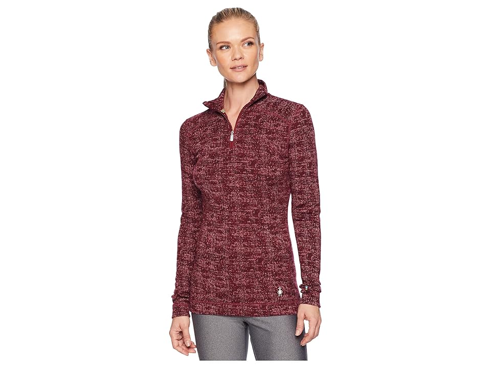 

Smartwool NTS Mid 250 Pattern Zip Top (Fig) Women's Long Sleeve Pullover