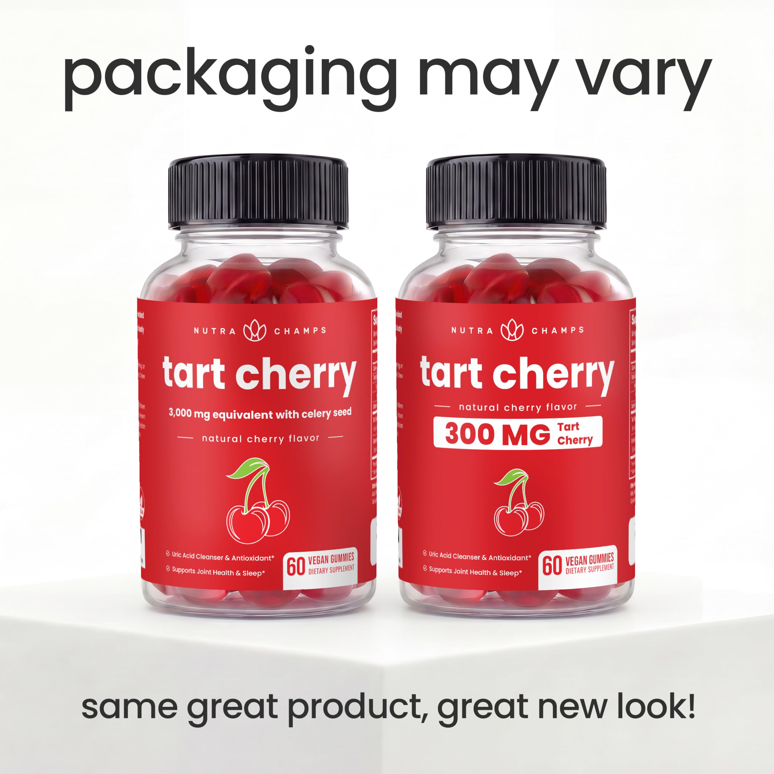 NutraChamps Tart Cherry Gummies with Celery Seed – Potent 10:1 Tart Cherry Extract – Vegan Gummies – 120 Count – Third Party Lab Tested, Vegan, Non-GMO — Amazon image 10