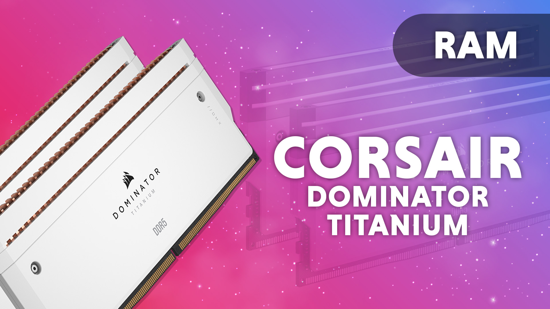 Watch CORSAIR Dominator Titanium 32GB ﹙2x16GB﹚ DDR5 6000MHz