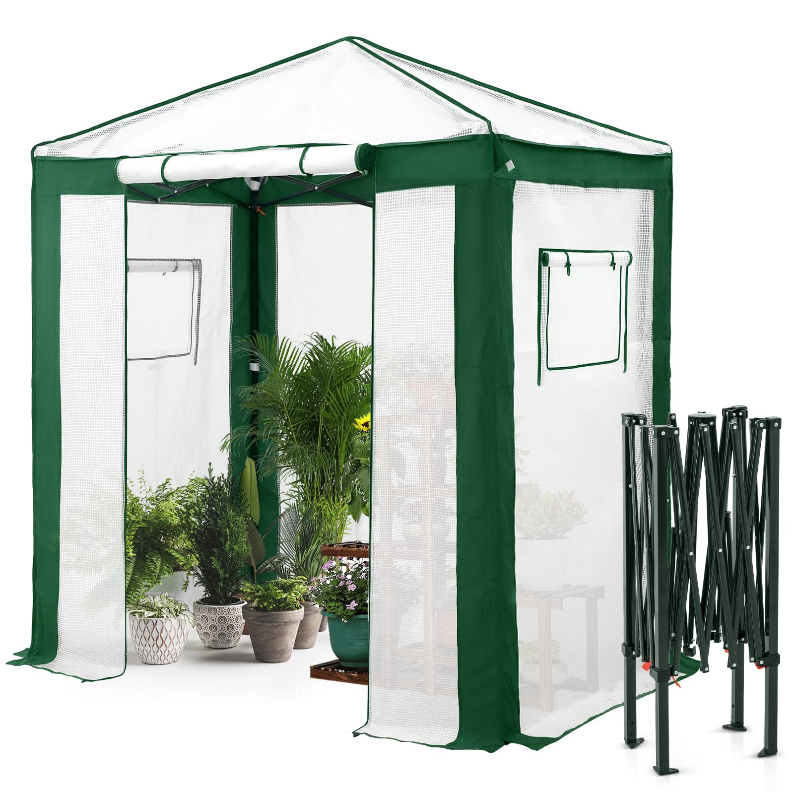 EAGLE PEAK 6x4 Walk-in Greenhouse
