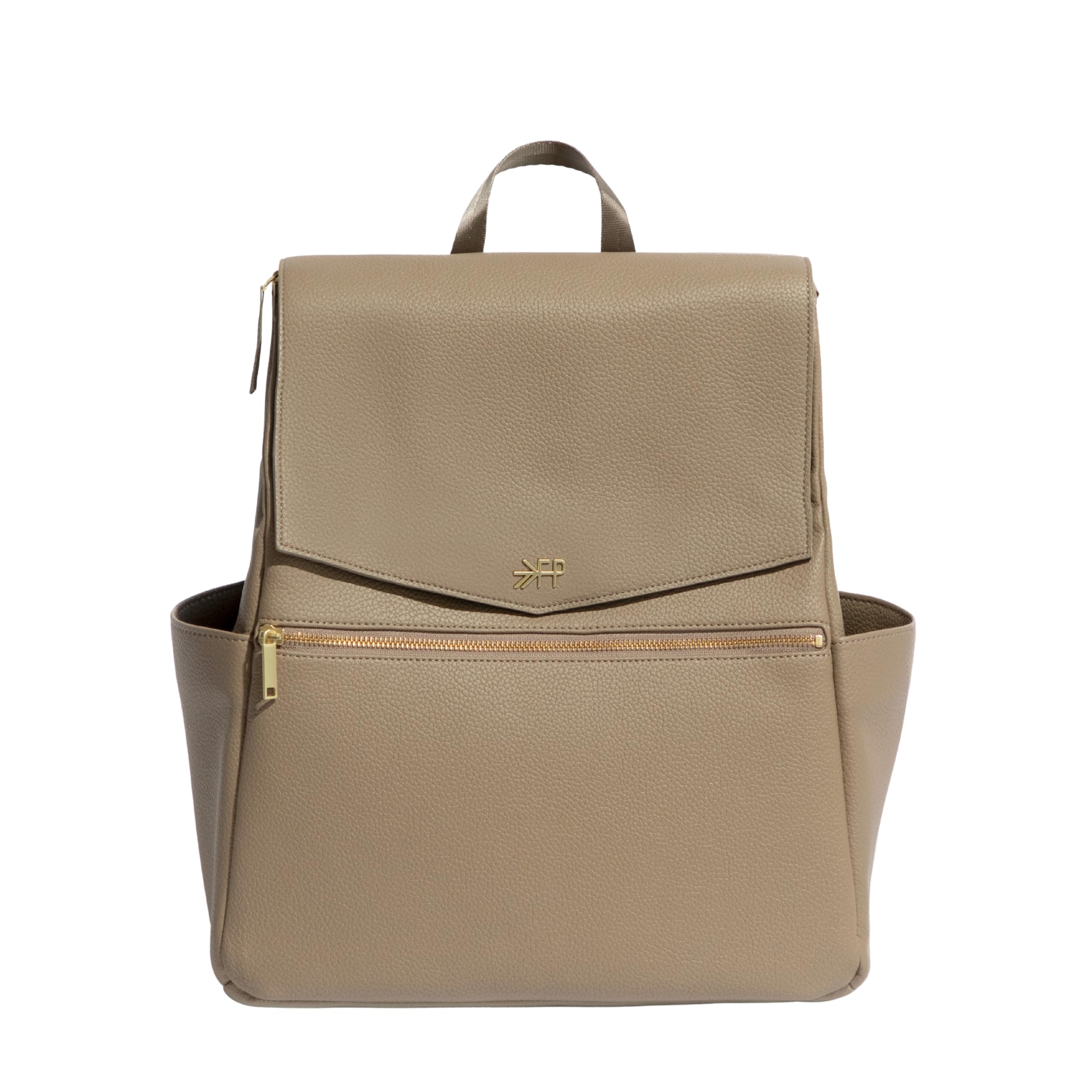 Freshly Picked Classic II Diaper Bag Backpack, Wipeable Vegan Leather With Changing Pad, Convertible (Aspen V2)