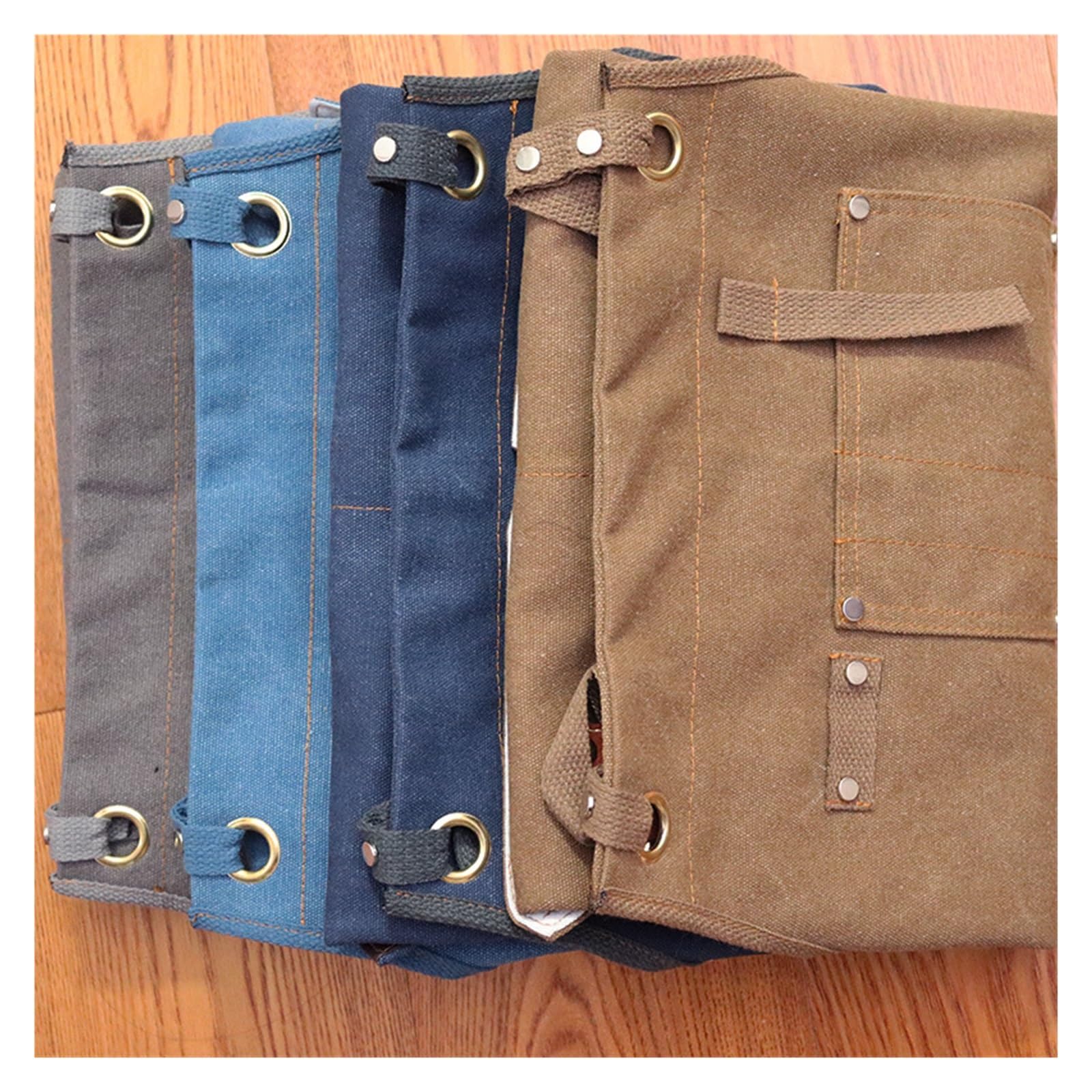 Grembiule da lavoro Grembiule da lavoro addensato gilet resistente all'usura for esterni giardiniere falegname parrucchiere grembiule impermeabile pacchetto multifunzionale