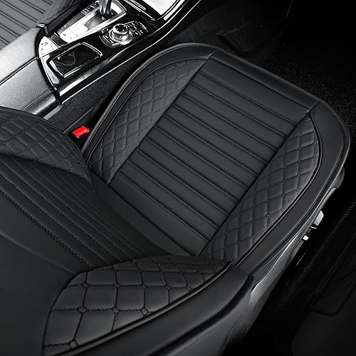 Miniatura 4 de Fundas de asiento de cuero para automóviles, solo fundas de asiento delantero, fundas de asiento automotrices para camiones, SUV, cuero sintético,