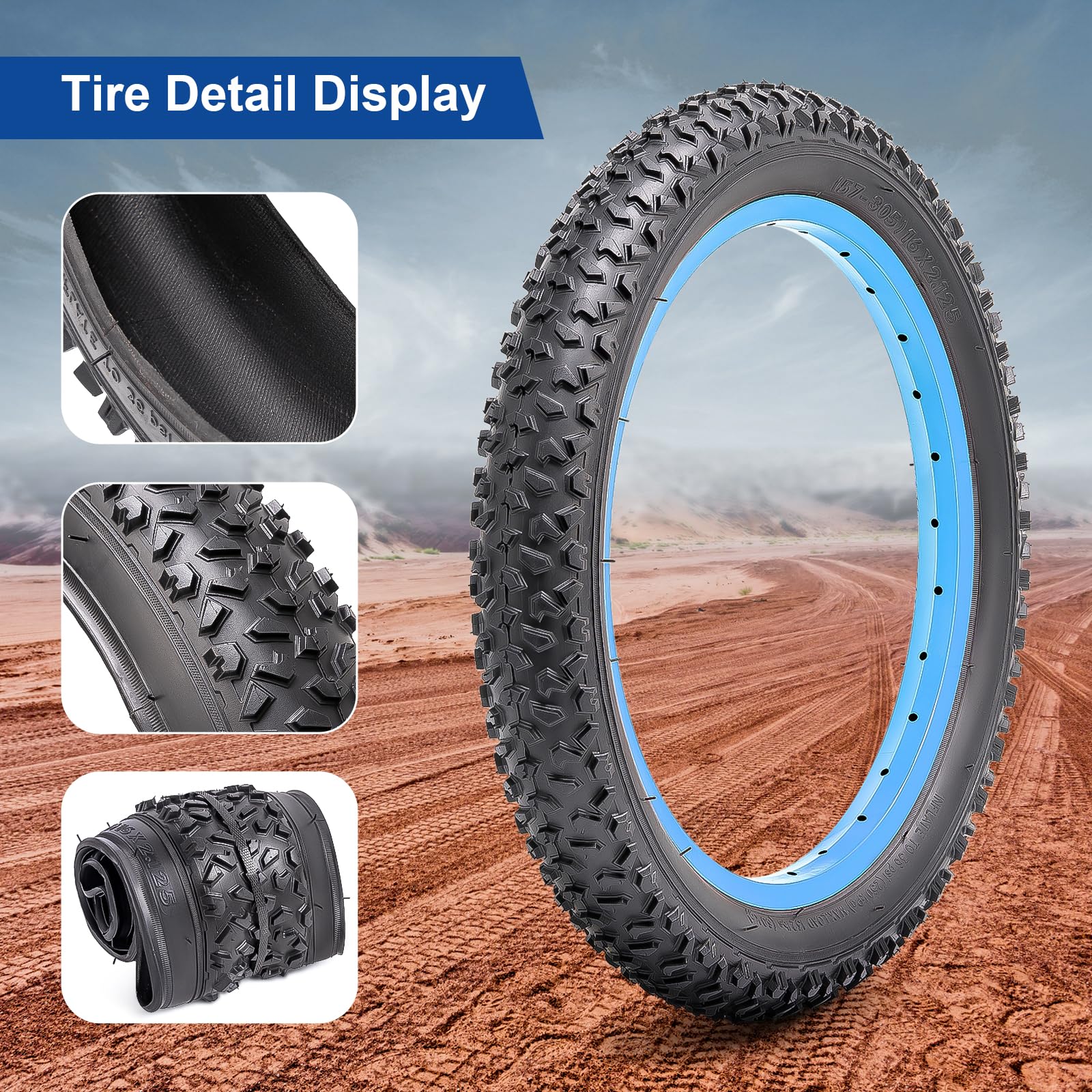 Amazon | FengCan 1本 16 2.125 タイヤ,16x2.125 57-305 自転車タイヤ