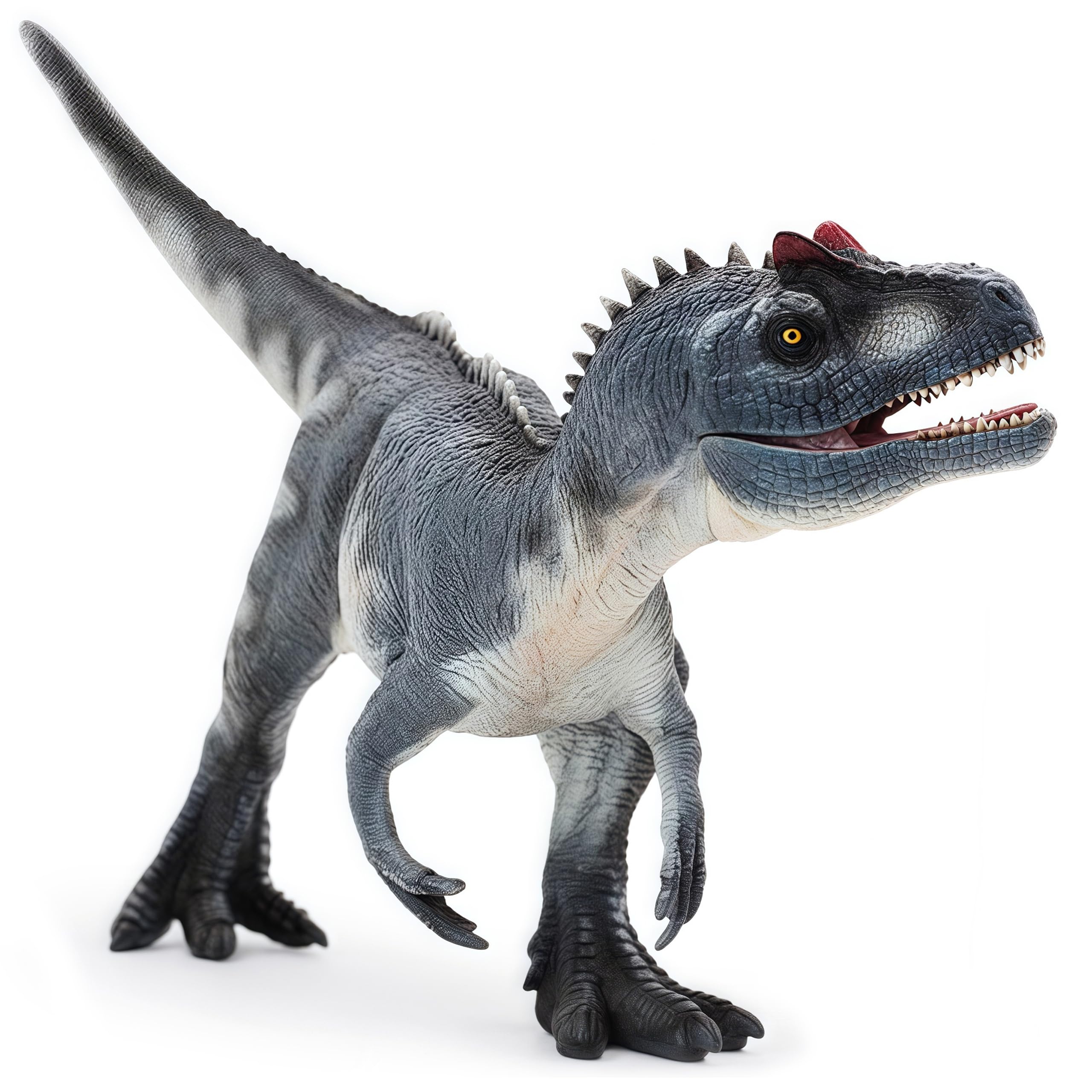 Gemini&Genius Allosaurus Dinosaur Toy for Kids, Allosaurus Toy Figure with Moveable Jaw, Realistic and Solid Dinosaur Toys Gift Box, Play, Display, Collection for Kids and Dino Lovers