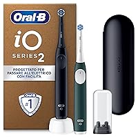 Oral-B iO 2 DUO Spazzolino Elettrico Oral B, Nero e Verde